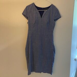 Banana Republic Work Dress fitted blue